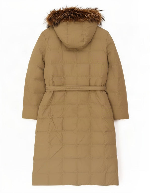 Bond Street Wattierter Damenmantel mit Kapuze IT 48 XL Beige