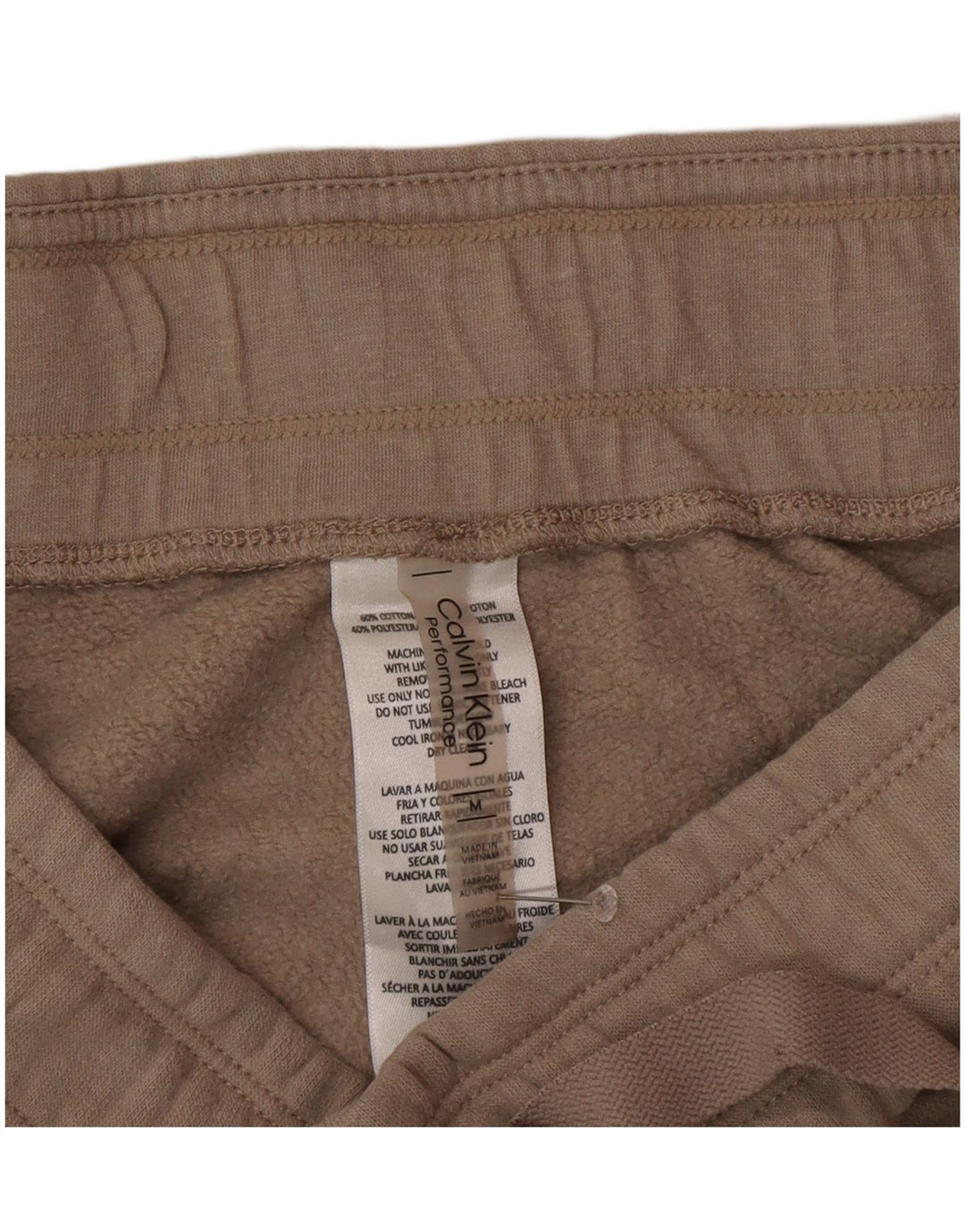 Calvin Klein Damen Cargo-Trainingshose, Jogginghose, UK 14, Mittelbeige
