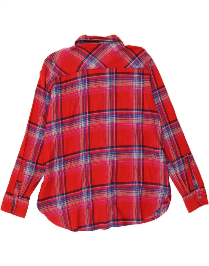 ORVIS Womens Flannel Shirt UK 18 XL Red Check Cotton Vintage Orvis and Second-Hand Orvis from Messina Hembry 