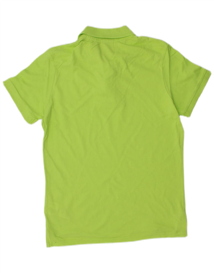 DIADORA Herren-Poloshirt, klein, grüne Baumwolle