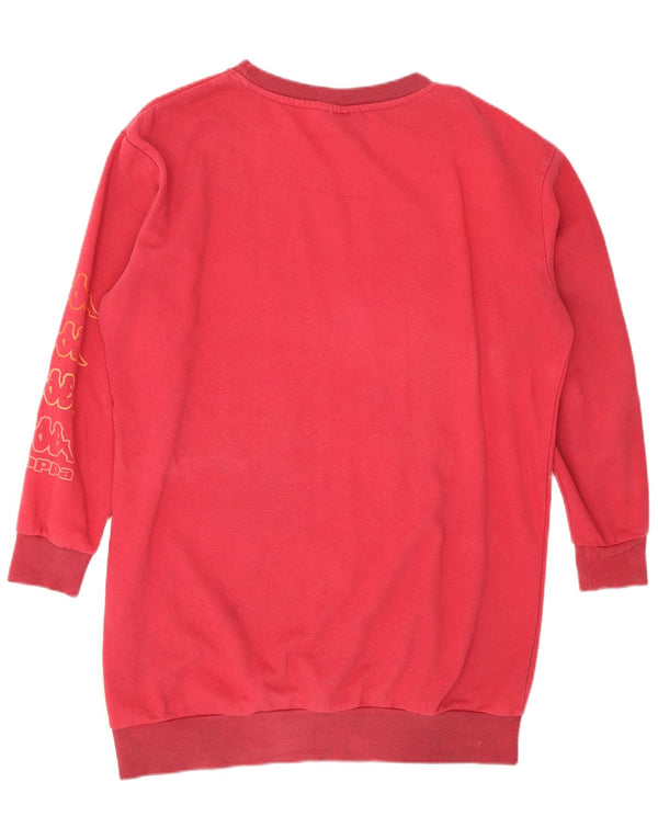 Kappa Damen Sweatshirt-Pulloverkleid in Übergröße mit Grafik, Gr. 16, Rosa