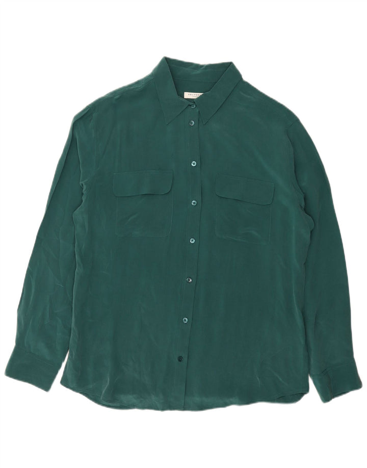 EQUIPMENT Damen-Hemdbluse, UK 16, Größe L, grüne Seide
