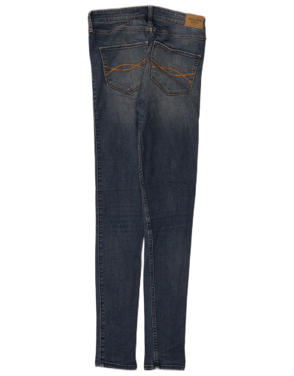 Abercrombie & Fitch Damen Skinny Jeans US 6 Medium W28 L31 Blaue Baumwolle