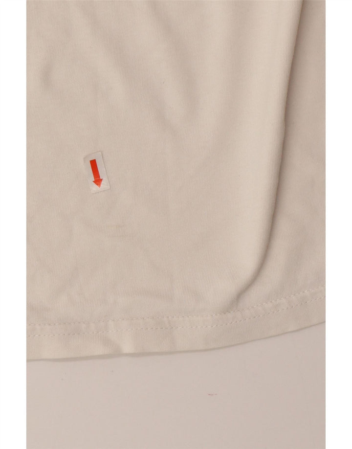 Adidas Herren Grafik-T-Shirt-Oberteil aus mittelweißer Baumwolle
