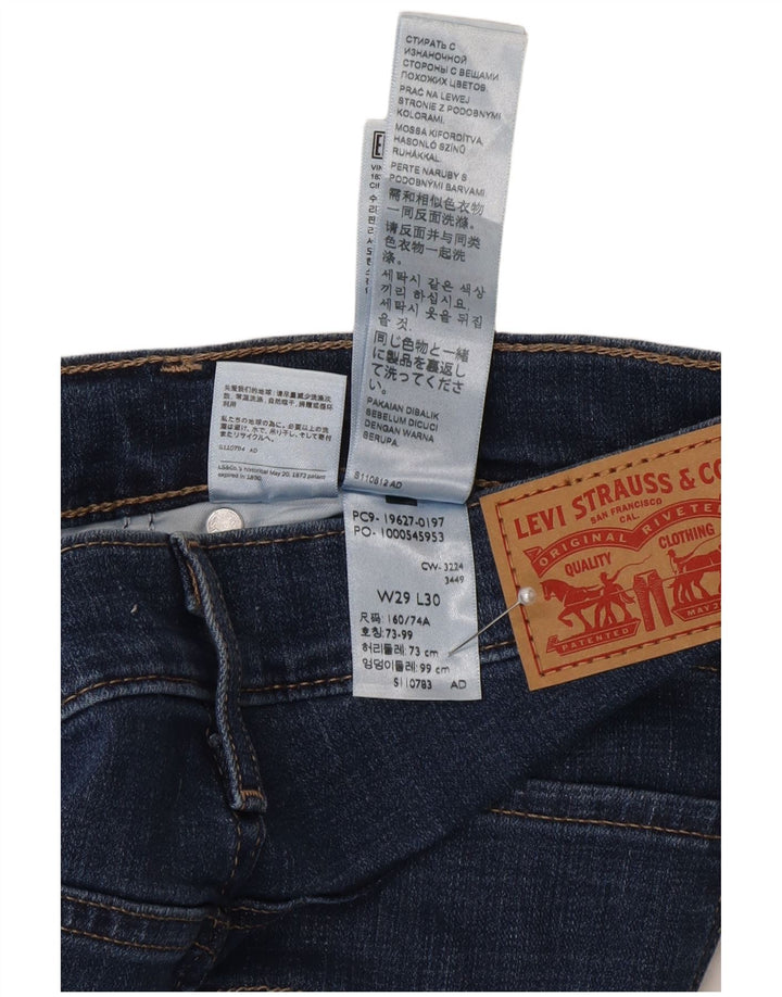Levi's Damen 312 Shaping Slim Jeans W29 L30 Blaue Baumwolle