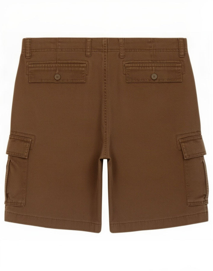 Dack's Herren-Cargoshorts IT 46 Small W32 Braun gefleckte Baumwolle