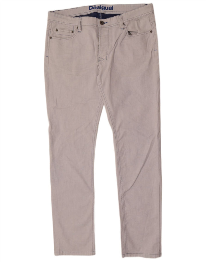 Desigual Herren Slim Jeans W36 L33 Blaue Baumwolle