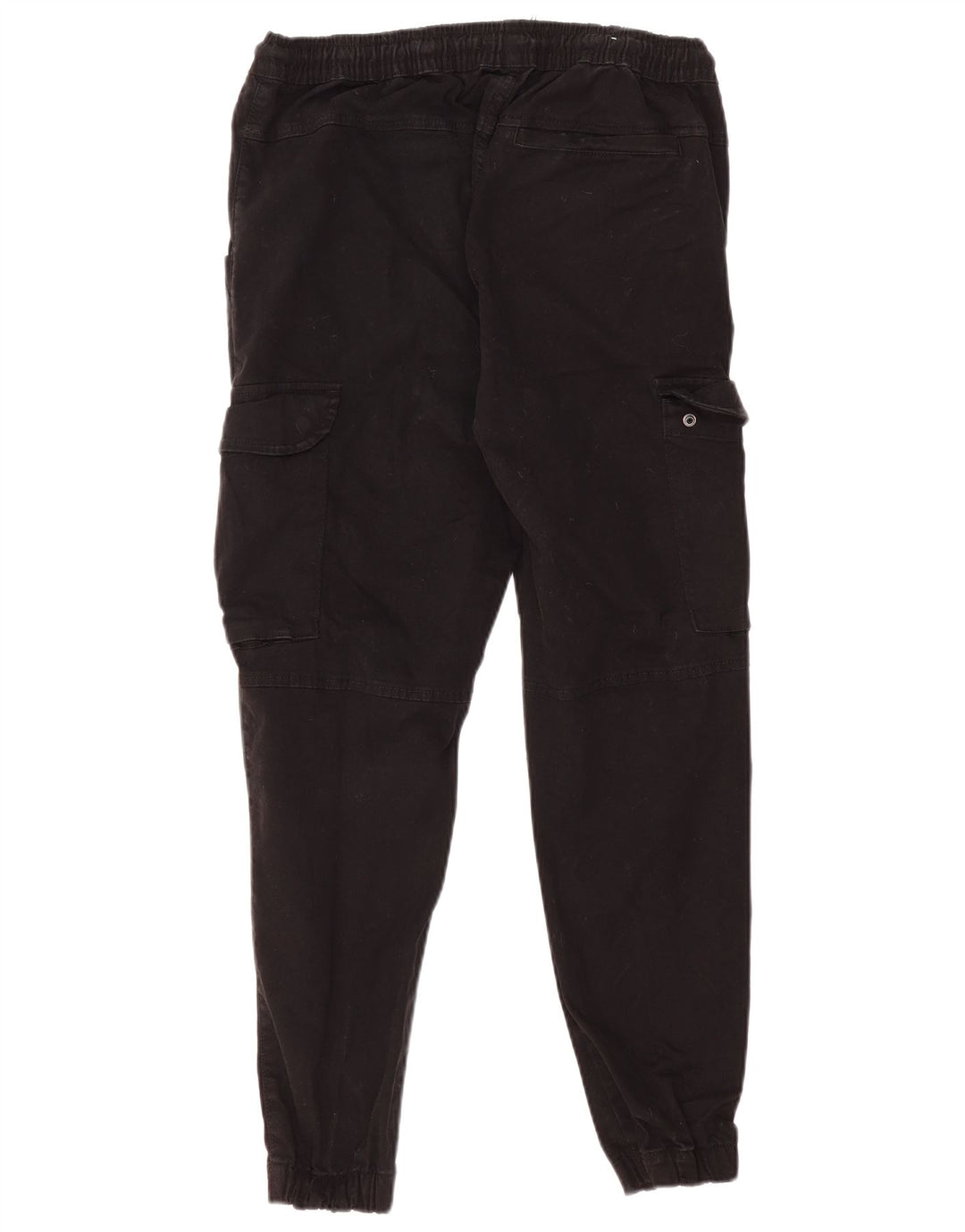 Zara Herren-Jogginghose, Cargohose, Größe M, W30, L27, Schwarz, Baumwolle