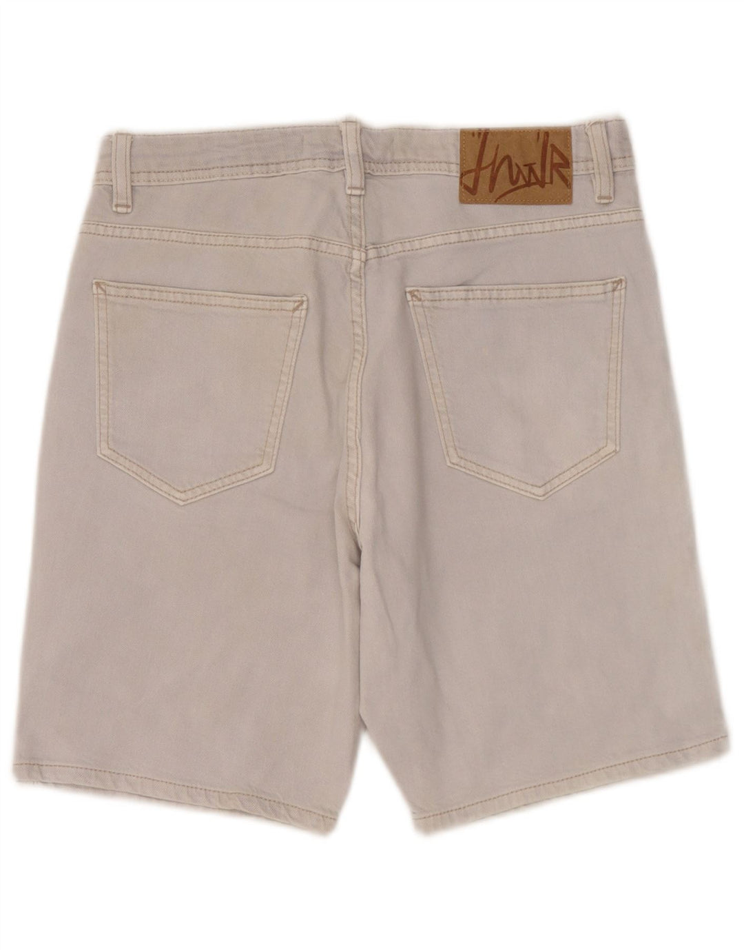 Zara Herren Jeansshorts EU 38 Small W30 Graue Baumwolle