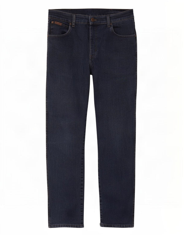 Wrangler Herren Texas Stretch Straight Jeans W33 L30 Marineblau Baumwolle