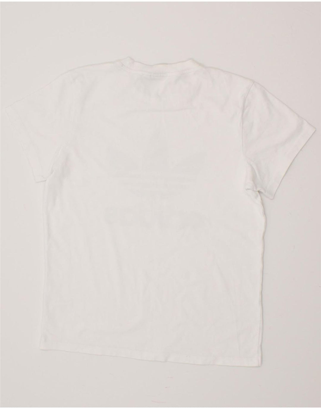 ADIDAS Womens Oversized Graphic T-Shirt Top UK 10 Small White Vintage Adidas and Second-Hand Adidas from Messina Hembry 