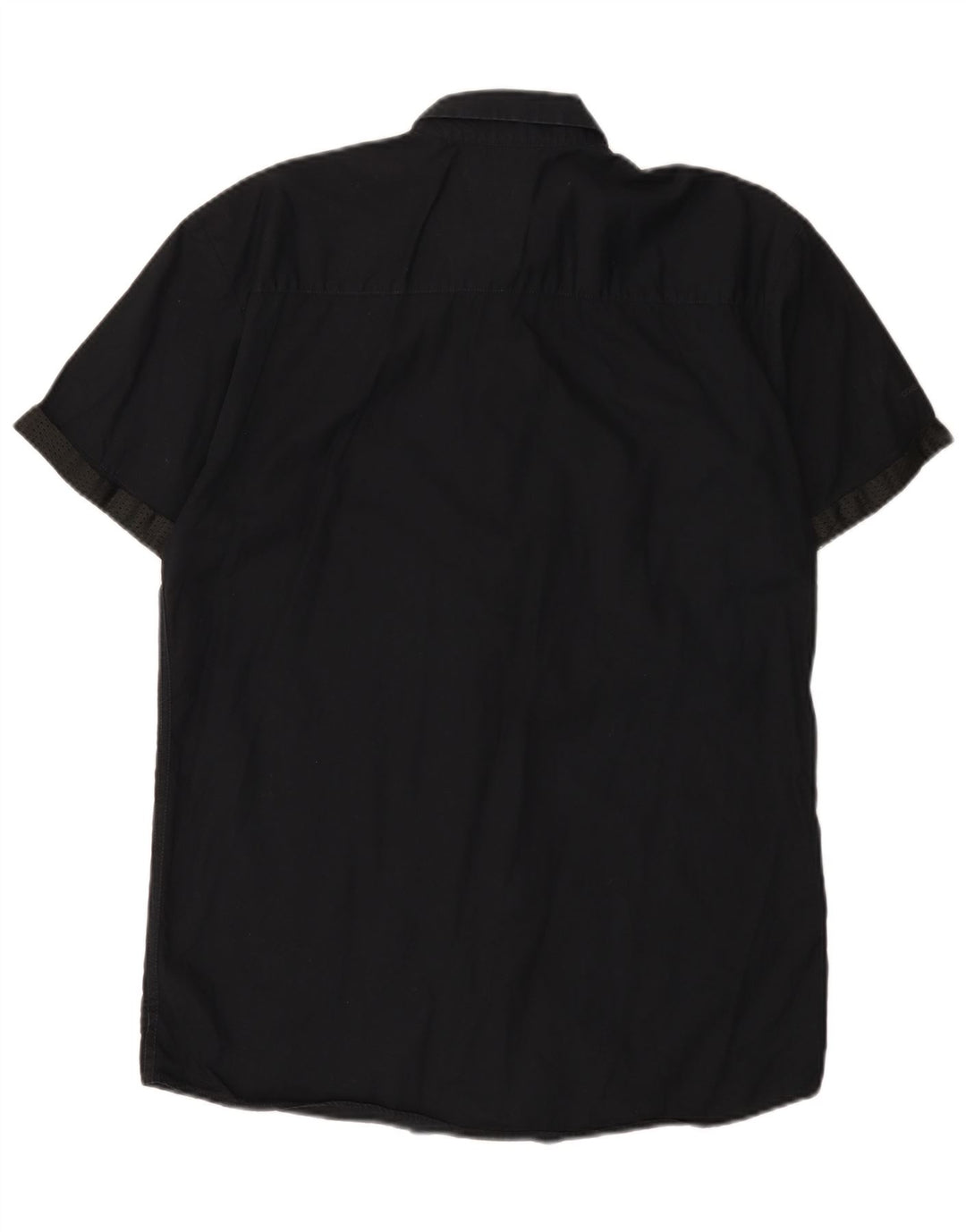 Jack & Jones Herren-Kurzarmhemd, groß, aus schwarzer Baumwolle