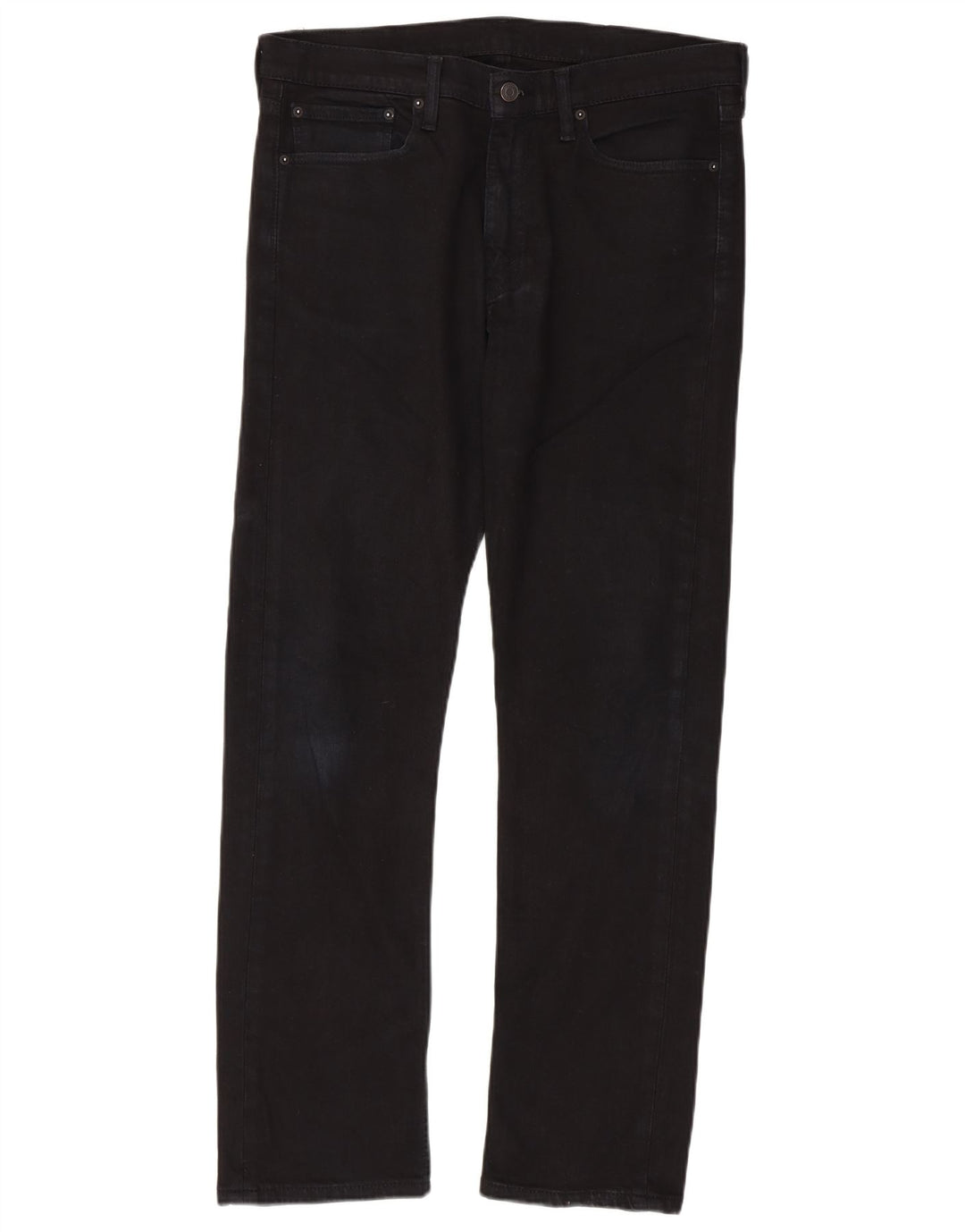 Levi's Herren 513 Slim Straight Jeans W34 L32 Schwarze Baumwolle