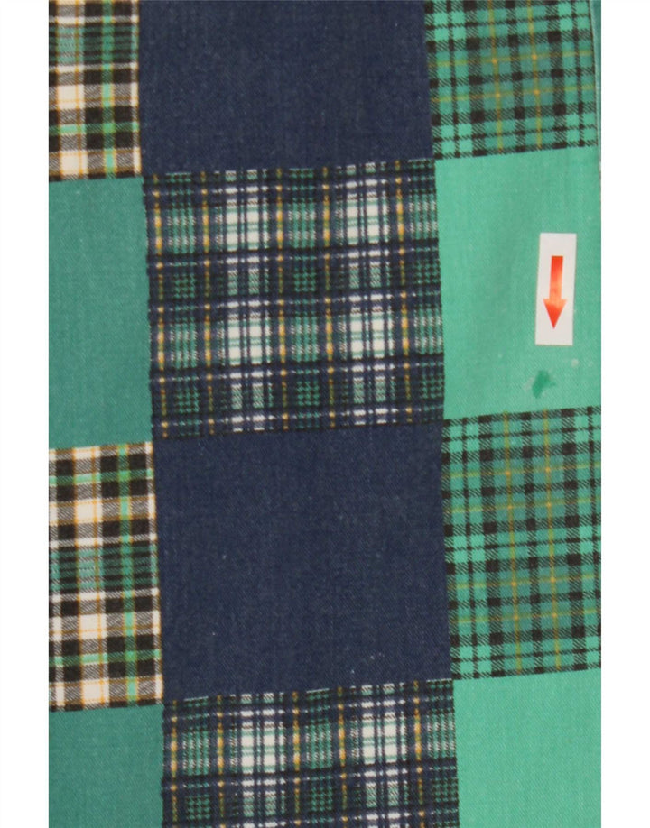 Elle Herrenhemd XL Grün Patchwork