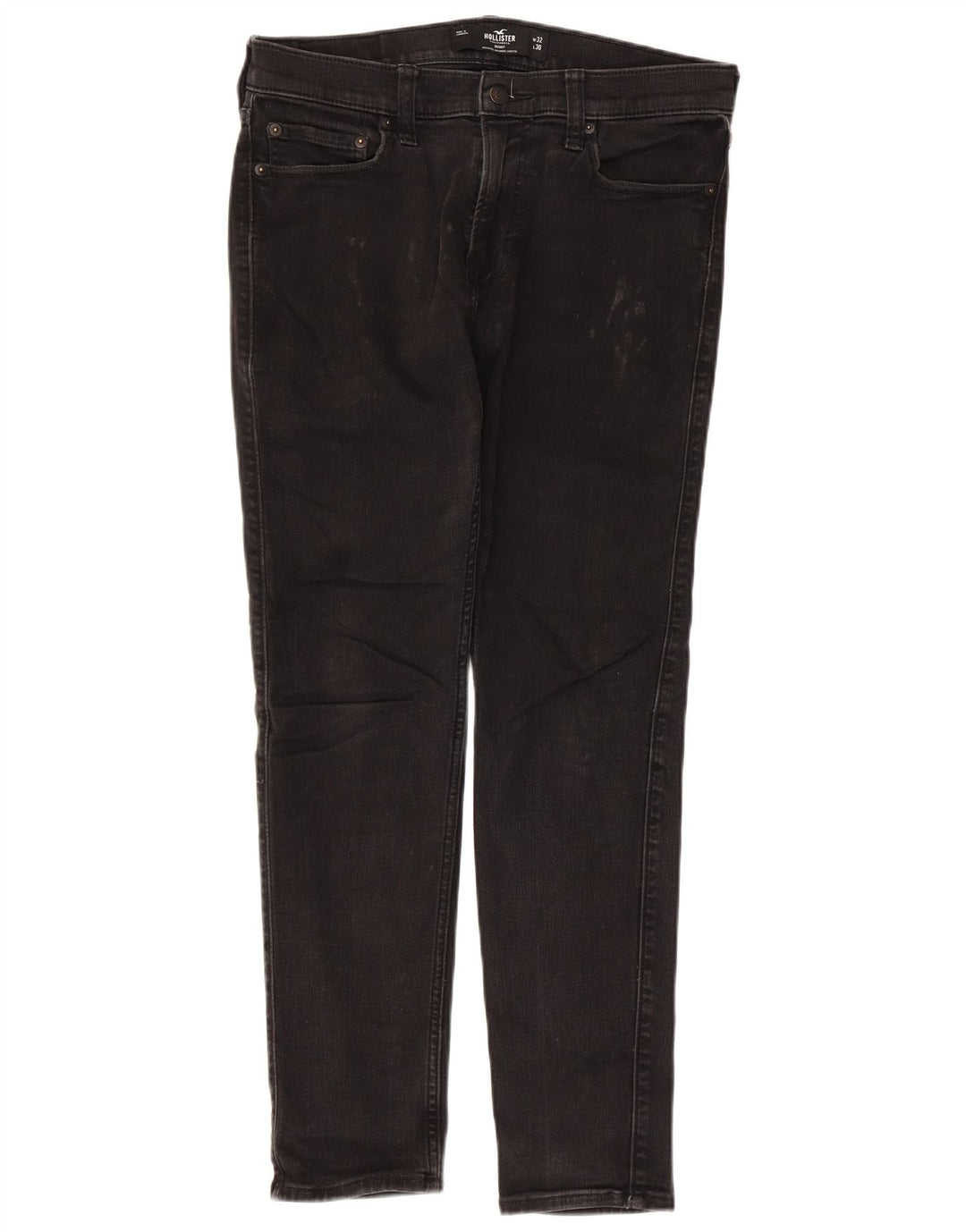 Hollister Herren Skinny Jeans W32 L30 Schwarze Baumwolle