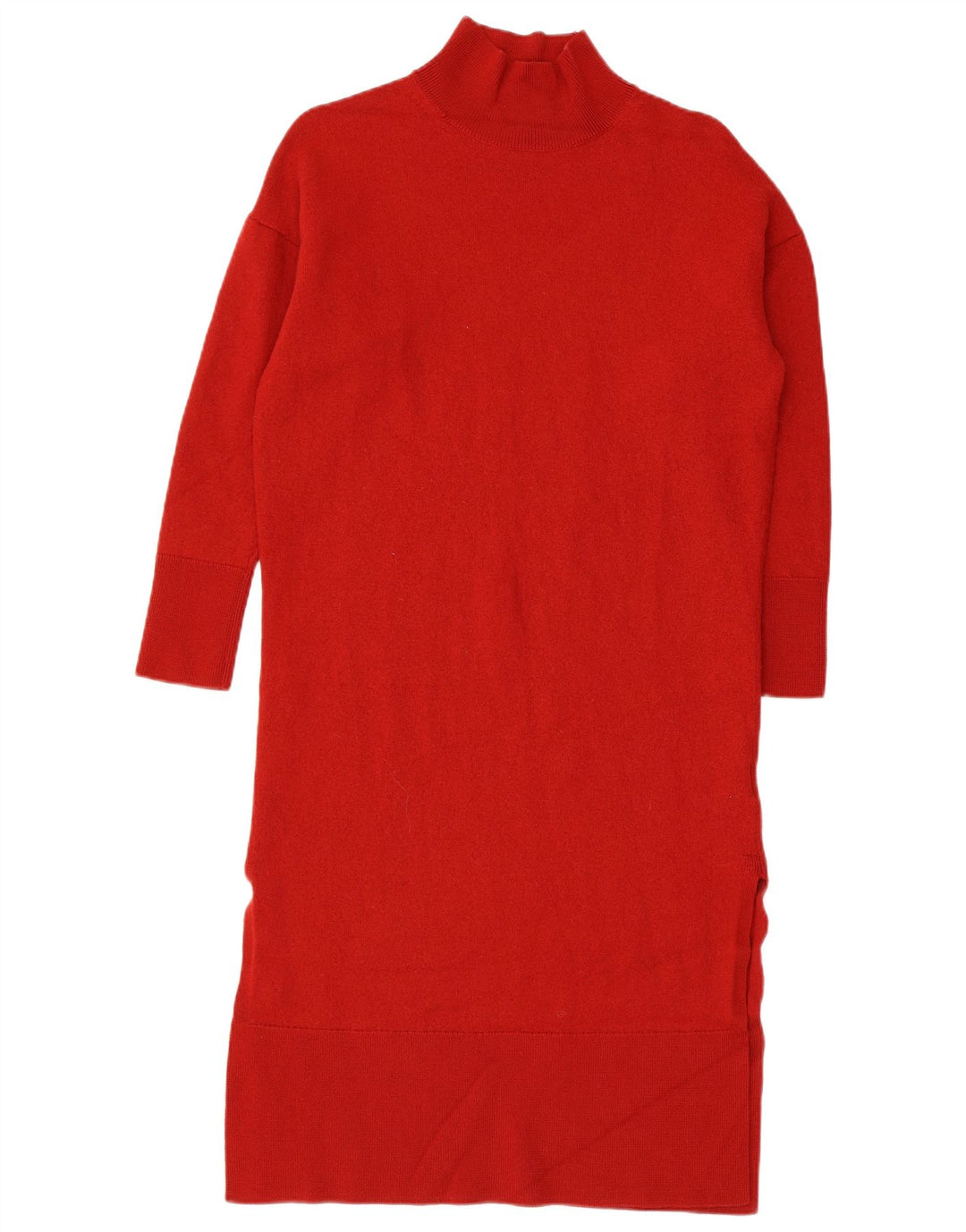 Cos Langarm-Pulloverkleid für Damen, UK 10, kleine rote Wolle