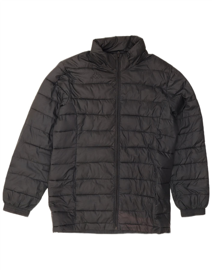 Kappa Herren Wattierte Jacke UK 40 Large Schwarz Polyester