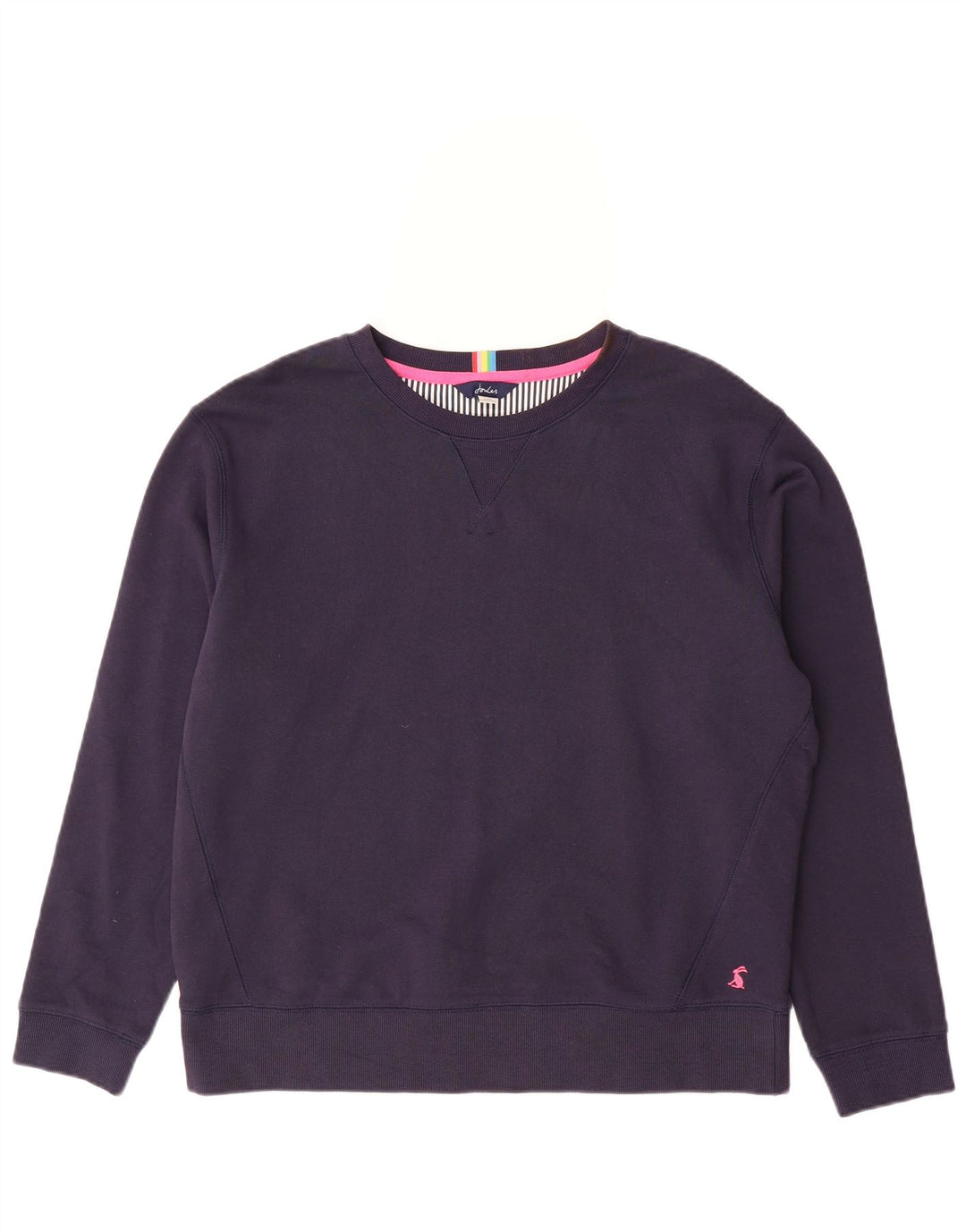 JOULES Damen-Sweatshirt in Übergröße, Größe M, Marineblau, Baumwolle, UK 12
