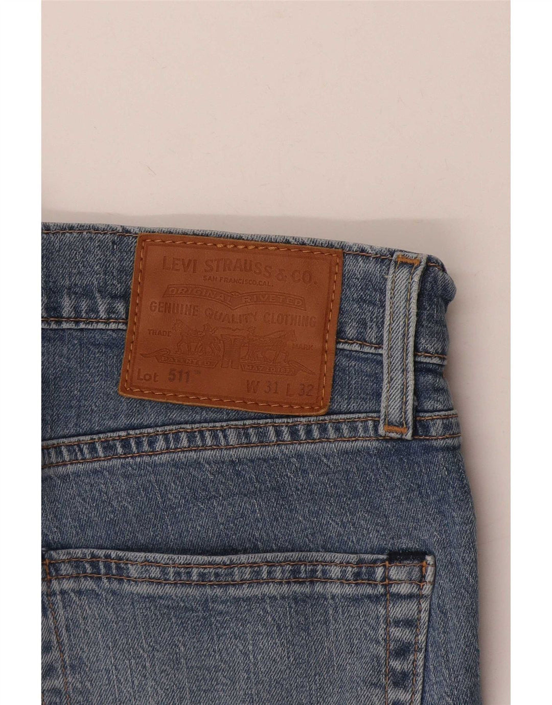 Levi's Herren 511 Slim Jeans W31 L32 Blaue Baumwolle