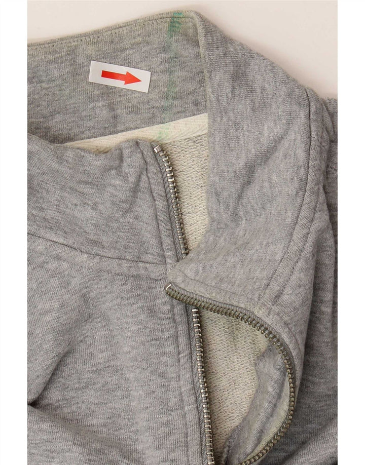 Farah Damen-Sweatshirt mit Reißverschluss am Hals, UK 16, Größe L, Grau, Baumwolle
