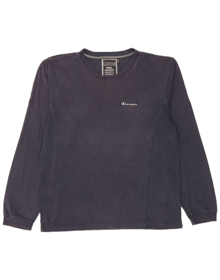 Champion Herren Top Langarm XL Marineblau