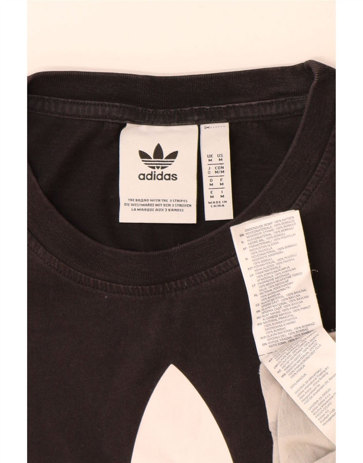 Adidas Herren Grafik T-Shirt Top Medium Schwarz Camouflage Baumwolle