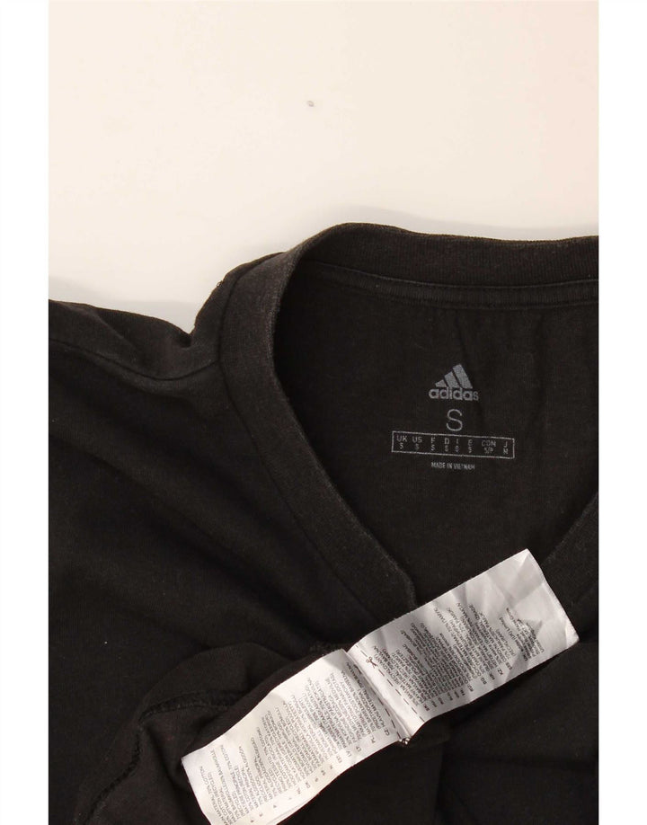 Adidas Herren T-Shirt Top Small Schwarz Baumwolle