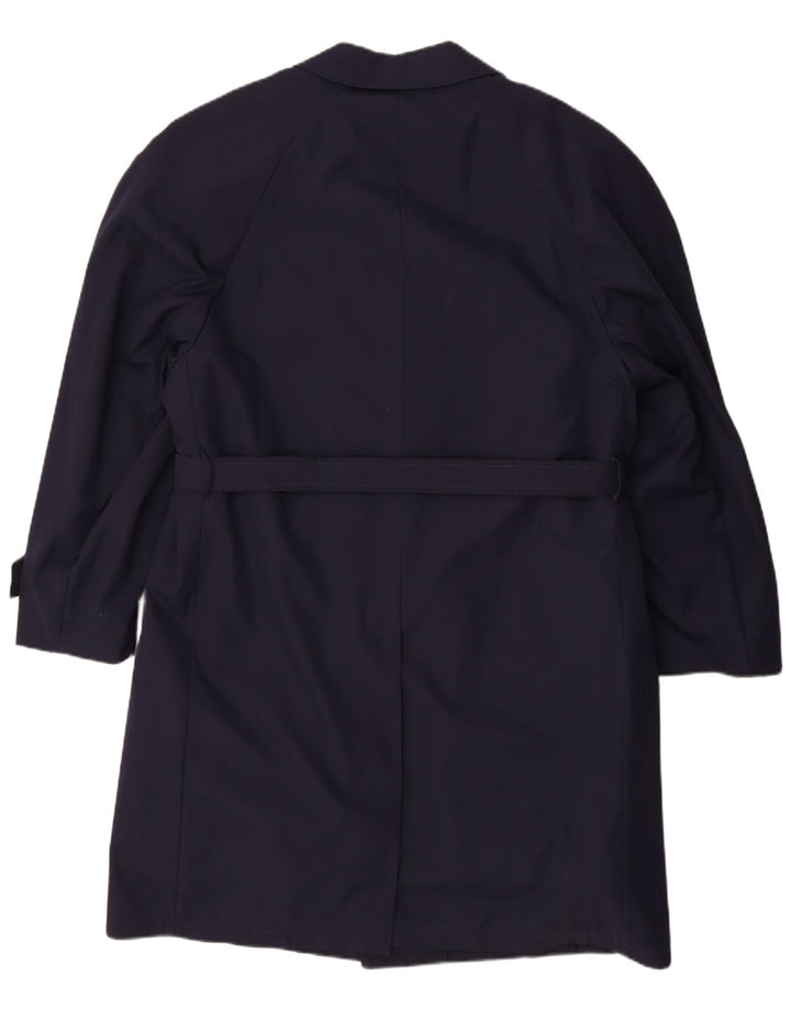 VINTAGE Herren Sherpa Mantel UK 40 Großes Marineblau