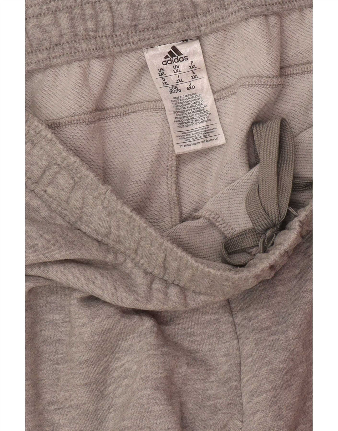 Adidas Herren Trainingshose Jogger 2XL Grau Polyester
