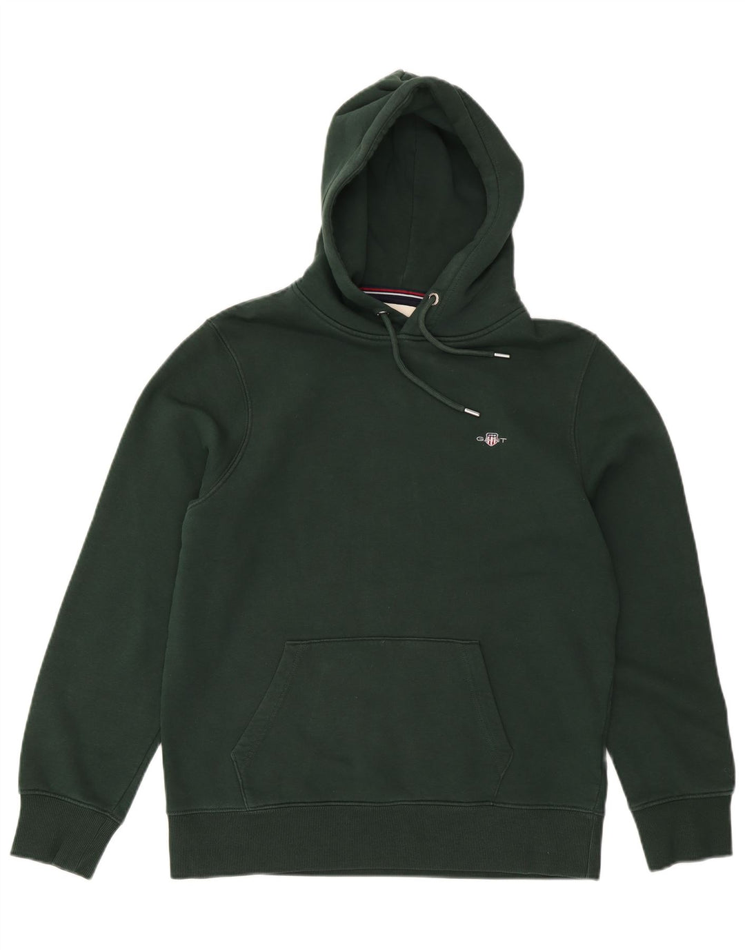Gant Herren Kapuzenpullover aus mittelgrüner Baumwolle