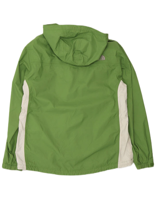 The North Face Damen-Regenjacke mit Kapuze, UK 16, Größe L, Grün, Farbblock
