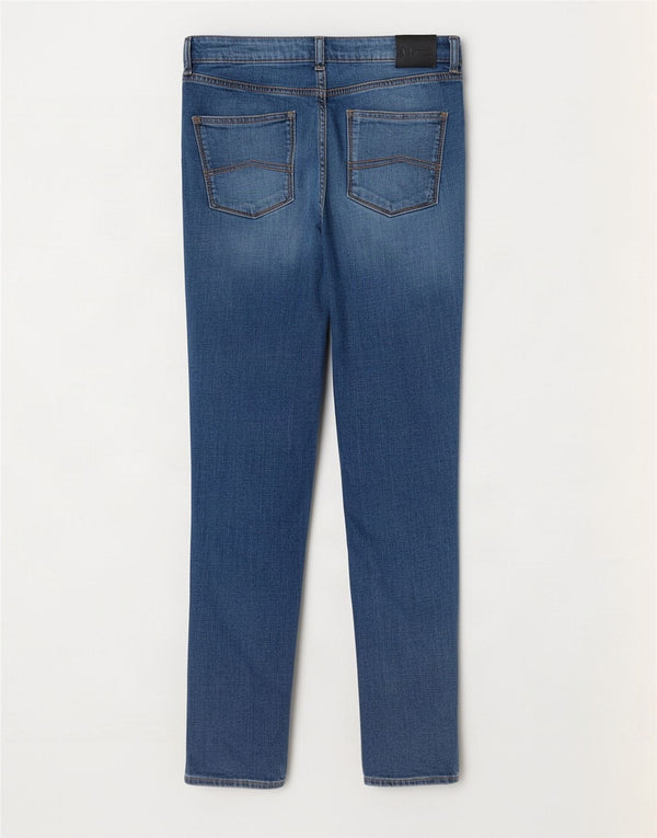 Armani Damen Skinny Jeans W30 L33 Blaue Baumwolle
