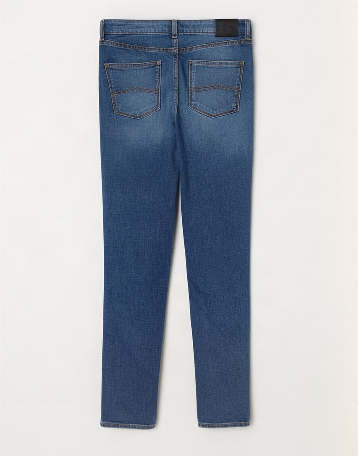 Armani Damen Skinny Jeans W30 L33 Blaue Baumwolle