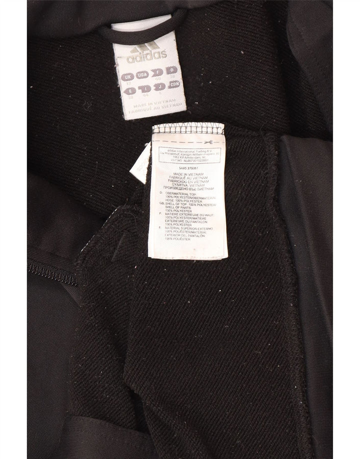 ADIDAS Damen-Trainingsanzug-Top-Jacke, UK 12, Mittelschwarz, Farbblock