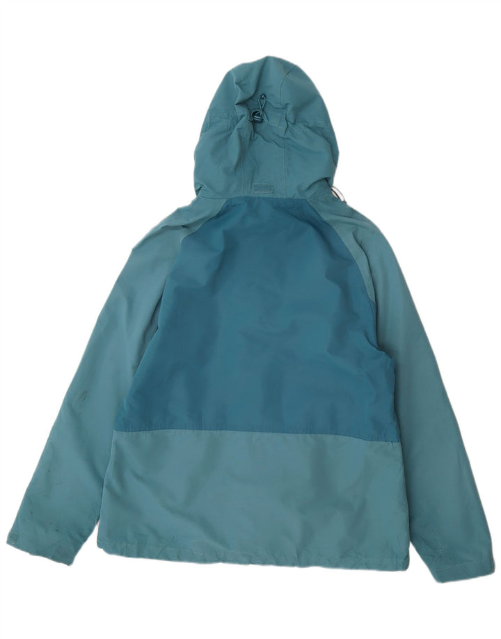 Mountain Warehouse Damen-Regenjacke mit Kapuze, UK 16, Größe L, Blau, Polyester
