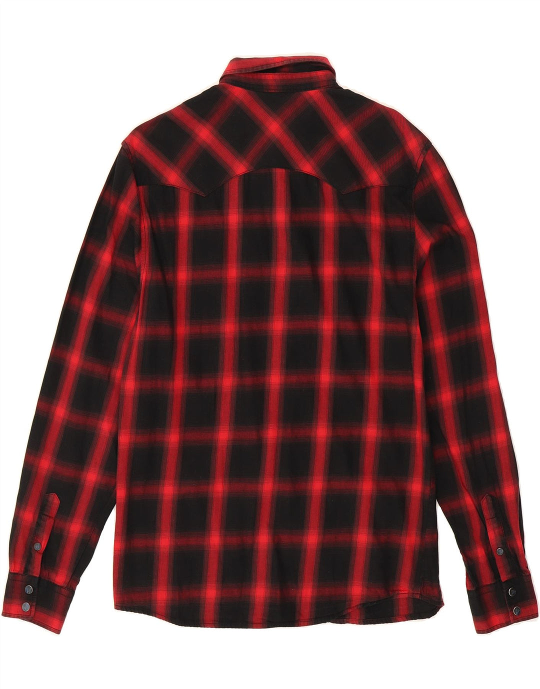 CLOCK HOUSE Mens Shirt Medium Red Check Cotton Vintage CLOCK HOUSE and Second-Hand CLOCK HOUSE from Messina Hembry 