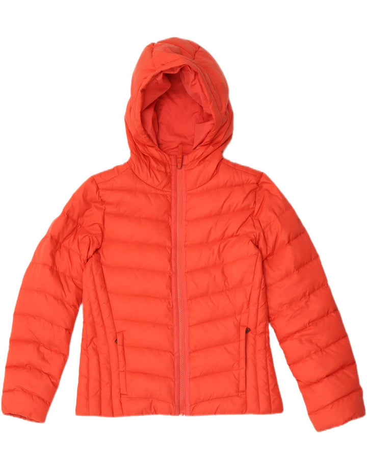Timberland Damen-Jacke mit Kapuze, gepolstert, UK 10, Größe S, rotes Nylon