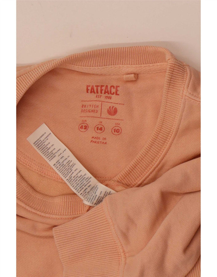 Fat Face Damen-Sweatshirt-Pullover, Gr. 14, Größe L, Rosa, Baumwolle