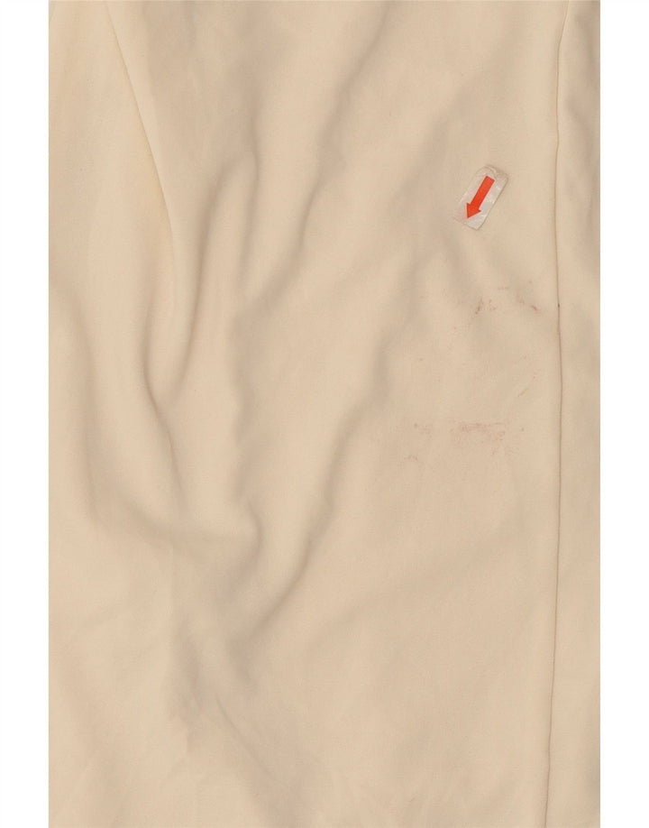 Zara Damen Ärmelloses Etuikleid UK 12 Mittelweißes Polyester
