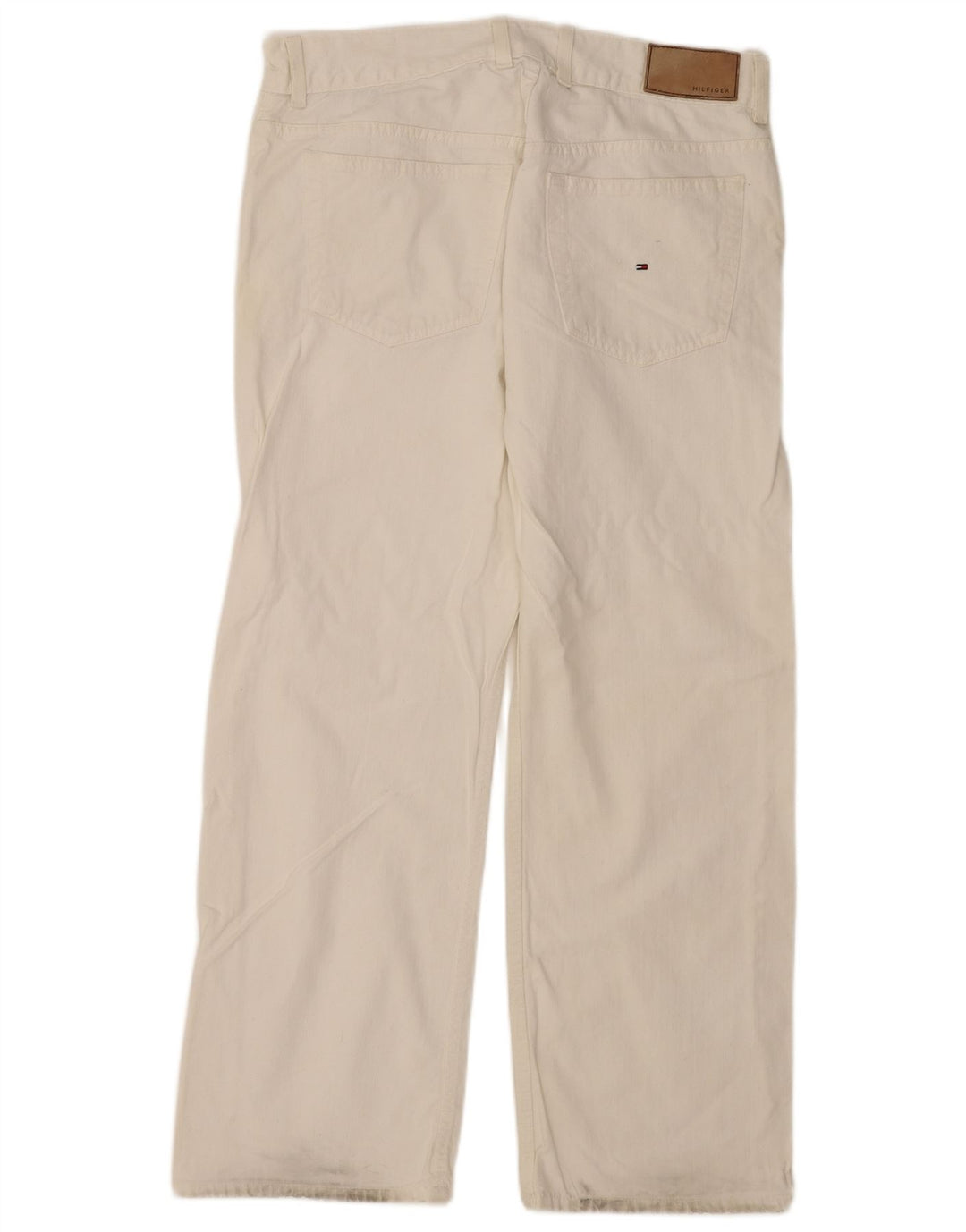 Tommy Hilfiger Herren Straight Jeans W36 L30 Weiße Baumwolle