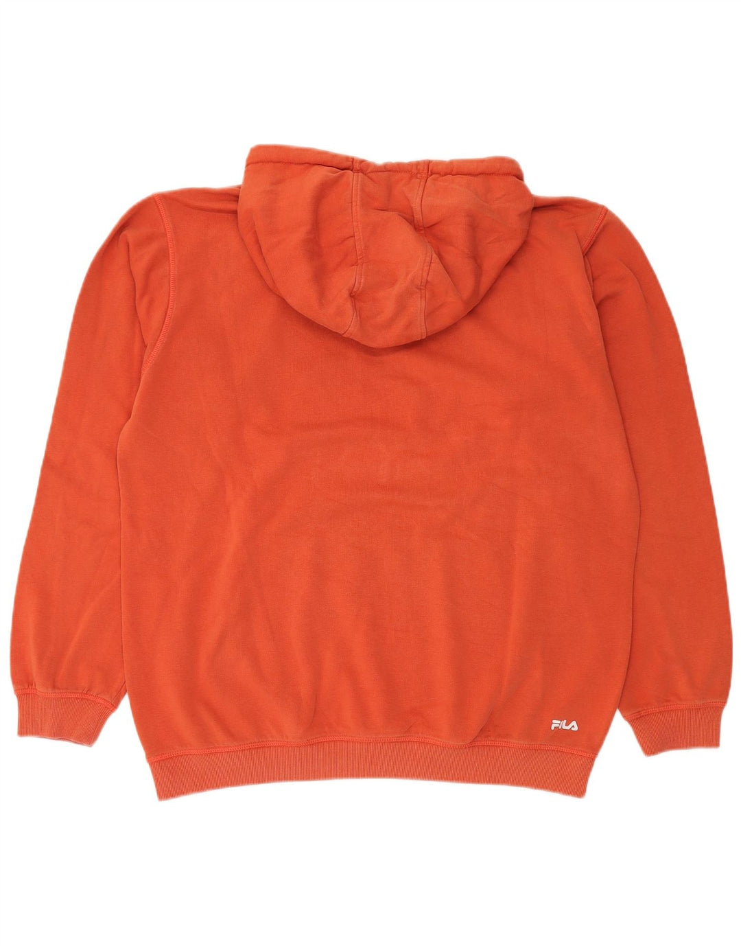 FILA Herren Graphic Hoodie Pullover XL Orange Baumwolle