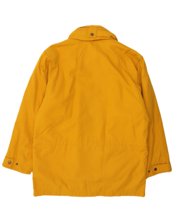 Ciesse Piumini Herren-Windbreaker-Mantel mit Kapuze, lockere Passform, Größe 48, Mittelgelb