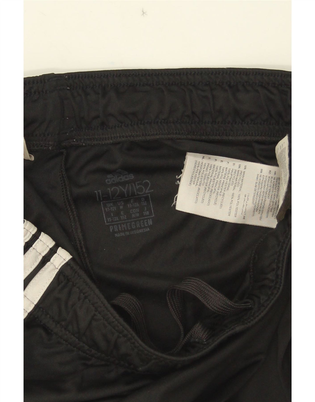 Adidas Sportshorts für Jungen, 11–12 Jahre, schwarzes Polyester