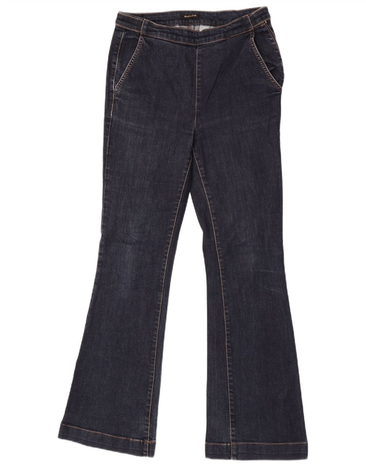 Massimo Dutti Damen Schlagjeans EU 36 XS W26 L30 Marineblau