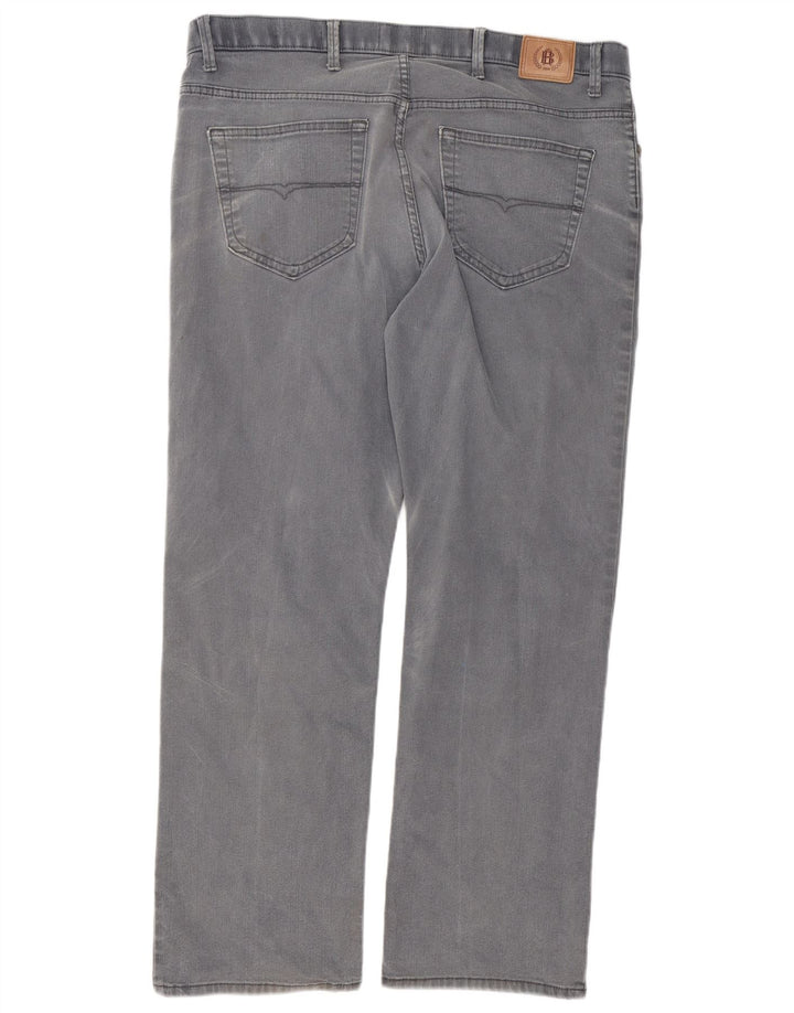 Marks & Spencer Herren Blue Harbor Straight Jeans W38 L31 Graue Baumwolle