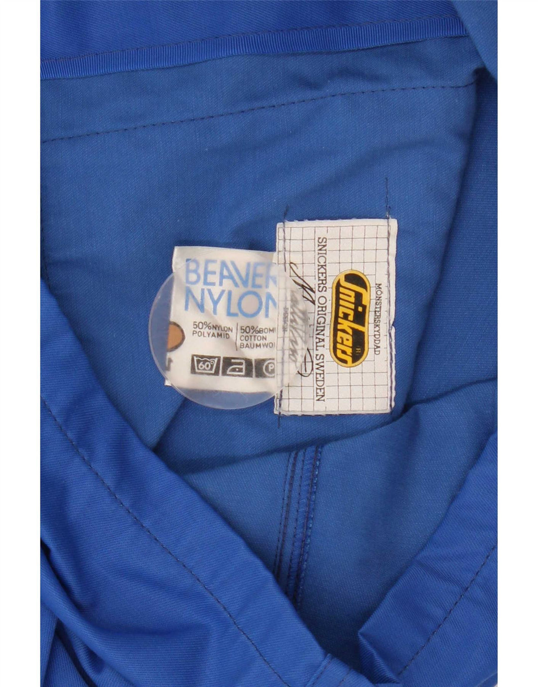 Snickers Damen Crop Bomberjacke IT 48 XL Blaues Nylon