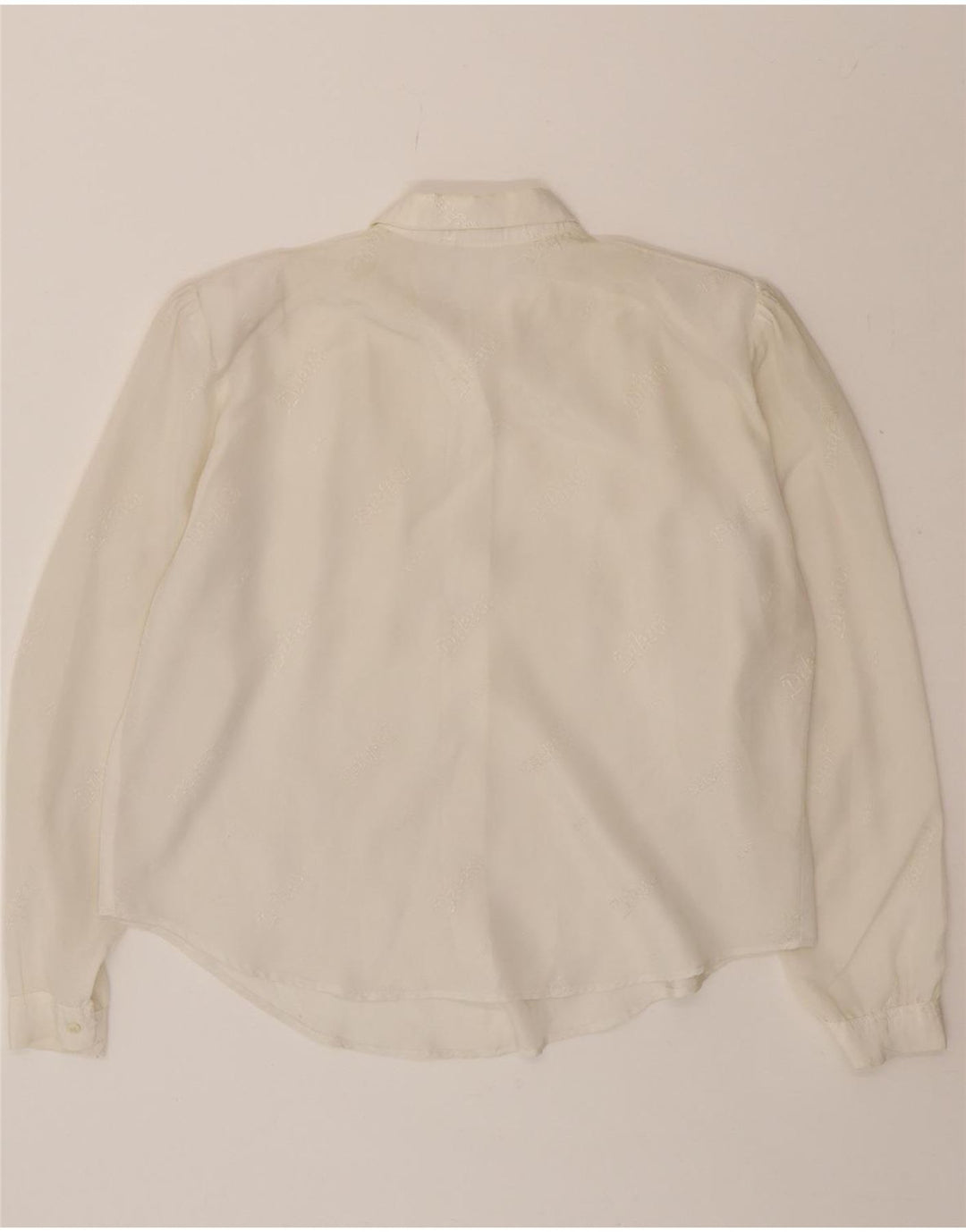 VINTAGE Womens Oversized Shirt Blouse UK 18 XL White Vintage Vintage and Second-Hand Vintage from Messina Hembry 