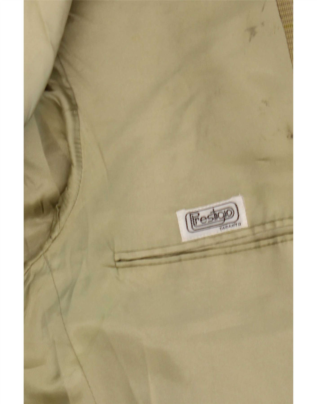 Prestigio Herren-Blazer mit 2 Knöpfen, UK 38, mittelgrün karierte Wolle