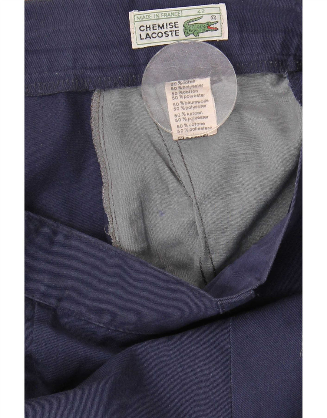 Lacoste Herren Pegged Chino Shorts Größe 42 Medium W28 Marineblaue Baumwolle
