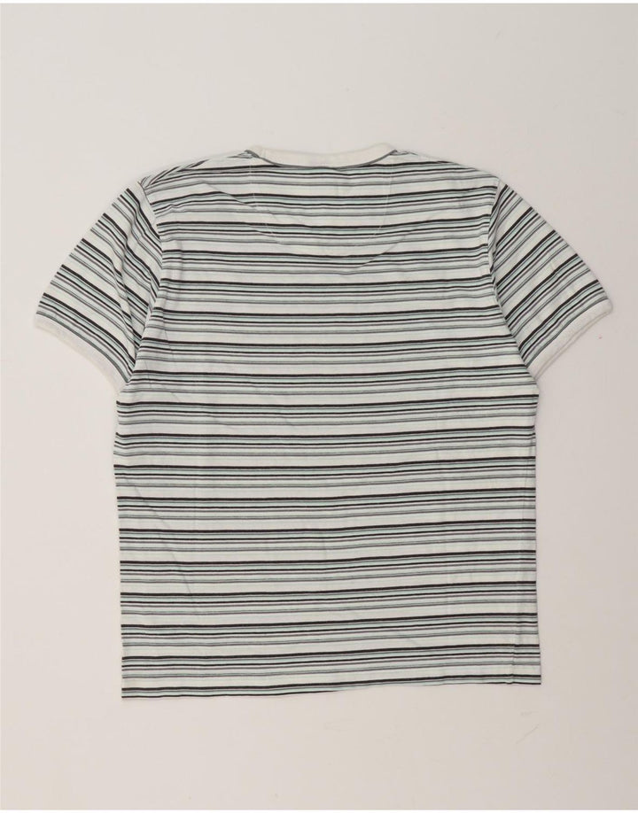 Nike Herren T-Shirt Top Medium Mehrfarbig gestreift